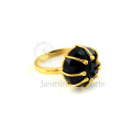 Anillo Onyx 925 de plata esterlina negro